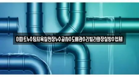 아파트누수탐지욕실천장누수공사수도배관수리빌라화장실방수업체