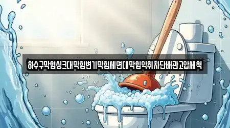 하수구막힘싱크대막힘변기막힘세면대막힘악취차단배관고압세척