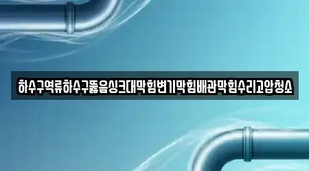 경기도 옥천동 전문 하수구뚫음 업체 15곳 위치