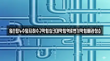 경기도 용인 처인구 해곡동 누수 탐지 5곳 주소 정보