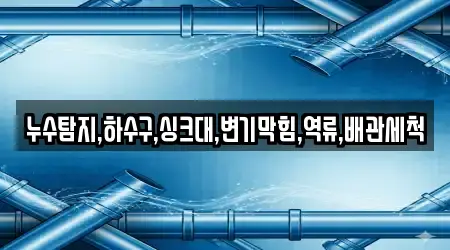누수탐지,하수구,싱크대,변기막힘,역류,배관세척