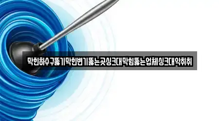 막힌하수구뚫기막힌변기뚫는곳싱크대막힘뚫는업체싱크대악취취