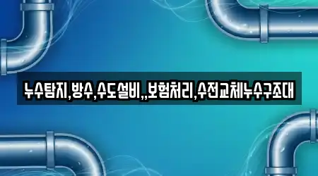 누수탐지,방수,수도설비,,보험처리,수전교체누수구조대