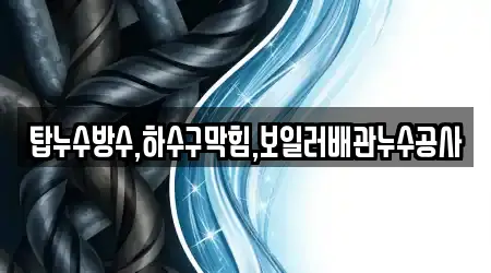 탑누수방수,하수구막힘,보일러배관누수공사