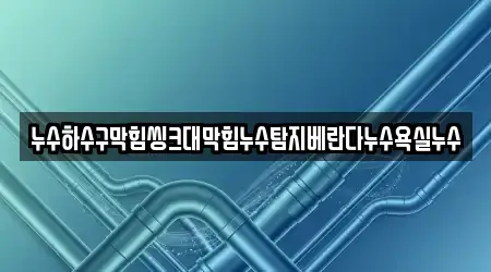 8 베스트 누수,하수구막힘,변기막힘,싱크대뚫음,누수탐지 경북 안동 상아동 업체