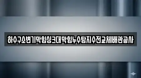 하수구소변기막힘싱크대막힘누수탐지수전교체배관공사