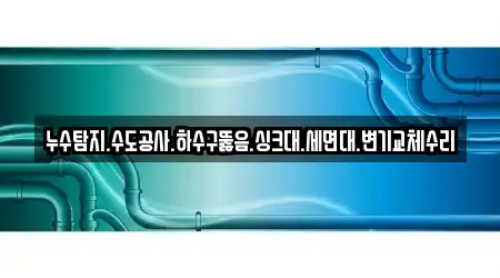 누수탐지.수도공사.하수구뚫음.싱크대.세면대.변기교체수리