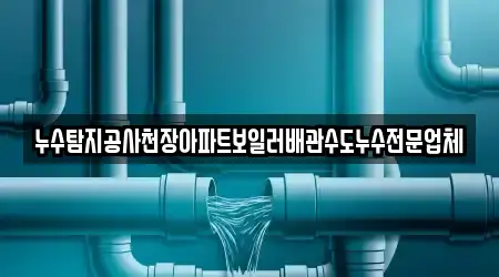 누수탐지공사천장아파트보일러배관수도누수전문업체