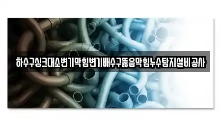 하수구싱크대소변기막힘변기배수구뚫음막힘누수탐지설비공사