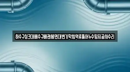 하수구싱크대배수구배관세면대변기막힘역류뚫어누수탐지공사수리