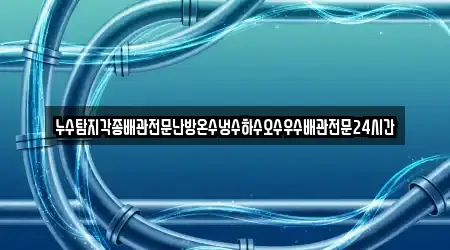누수탐지각종배관전문난방온수냉수하수오수우수배관전문24시간
