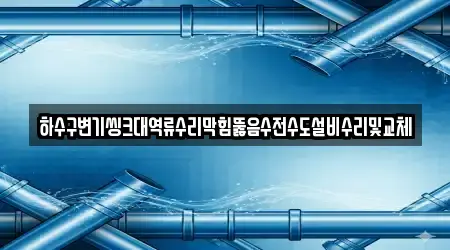 하수구변기씽크대역류수리막힘뚫음수전수도설비수리및교체