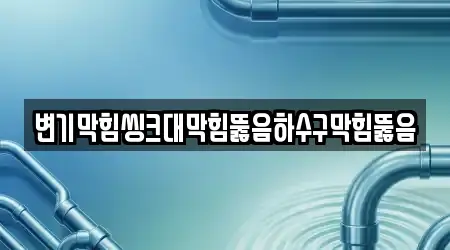변기막힘씽크대막힘뚫음하수구막힘뚫음