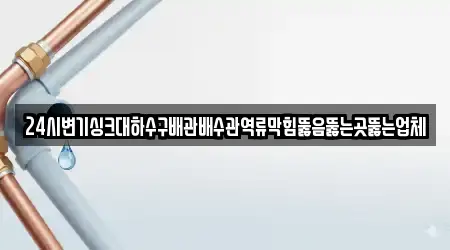 24시변기싱크대하수구배관배수관역류막힘뚫음뚫는곳뚫는업체