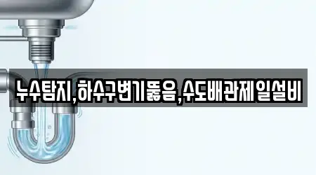 누수탐지,하수구변기뚫음,수도배관제일설비