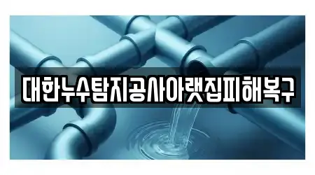 대한누수탐지공사아랫집피해복구