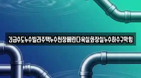 긴급수도누수빌라주택누수천장베란다욕실화장실누수하수구막힘