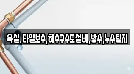 욕실,타일보수,하수구수도설비,방수,누수탐지