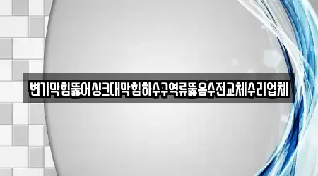 변기막힘뚫어싱크대막힘하수구역류뚫음수전교체수리업체