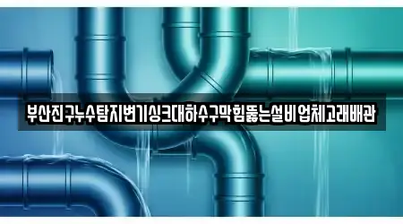 부산진구누수탐지변기싱크대하수구막힘뚫는설비업체고래배관