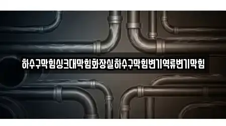 하수구막힘싱크대막힘화장실하수구막힘변기역류변기막힘