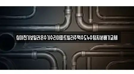 심야전기보일러온수기수리아파트빌라주택수도누수탐지분배기교체
