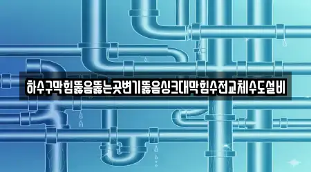 하수구막힘뚫음뚫는곳변기뚫음싱크대막힘수전교체수도설비