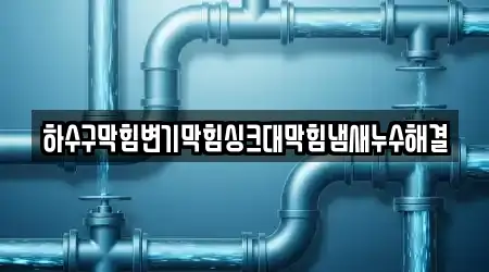 하수구막힘변기막힘싱크대막힘냄새누수해결