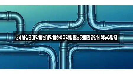 24시싱크대막힘변기막힘하수구막힘뚫는곳배관고압세척누수탐지