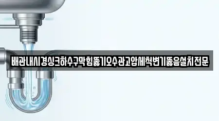 배관내시경싱크하수구막힘뚫기오수관고압세척변기뚫음설치전문