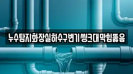 누수탐지화장실하수구변기씽크대막힘뚫음