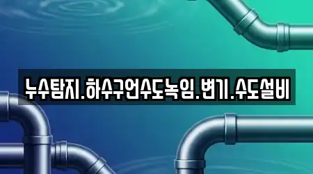 누수탐지.하수구언수도녹임.변기.수도설비