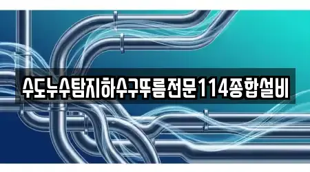 수도누수탐지하수구뚜름전문114종합설비