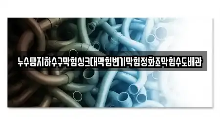 누수탐지하수구막힘싱크대막힘변기막힘정화조막힘수도배관