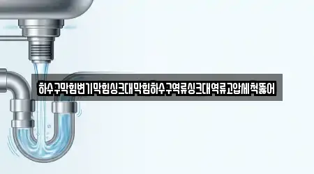 하수구막힘변기막힘싱크대막힘하수구역류싱크대역류고압세척뚫어