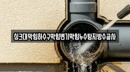 싱크대막힘하수구막힘변기막힘누수탐지방수공사