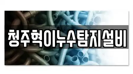 청주혁이누수탐지설비