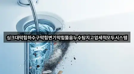 싱크대막힘하수구막힘변기막힘뚫음누수탐지고압세척모두시스템
