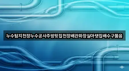누수탐지천장누수공사주방윗집천장배관화장실아랫집배수구뚫음