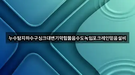 누수탐지하수구싱크대변기막힘뚫음수도녹임포크레인믿음설비