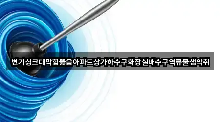변기싱크대막힘뚫음아파트상가하수구화장실배수구역류물샘악취