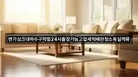 변기싱크대하수구막힘24시출장가능고압세척배관청소욕실역류