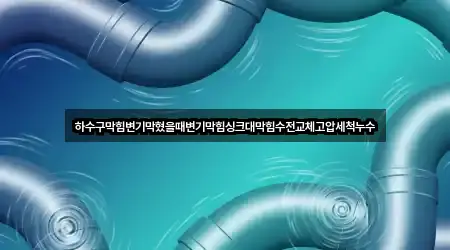 하수구막힘변기막혔을때변기막힘싱크대막힘수전교체고압세척누수