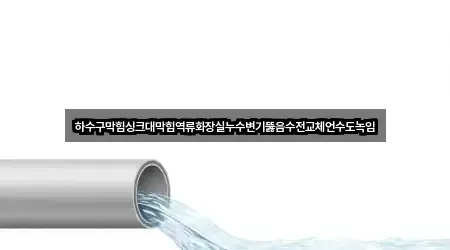 하수구막힘싱크대막힘역류화장실누수변기뚫음수전교체언수도녹임