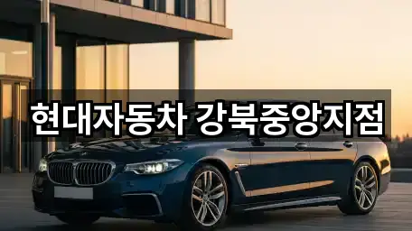 현대자동차 강북중앙지점