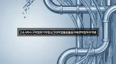 24시하수구막힘변기막힘싱크대막힘뚫음뚫음이배관막힘뚜러역류