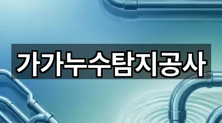 가가누수탐지공사
