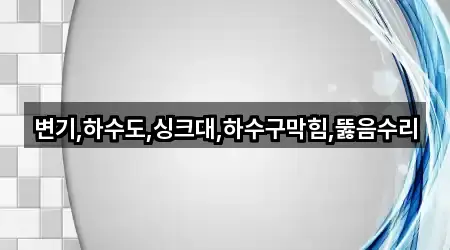 변기,하수도,싱크대,하수구막힘,뚫음수리