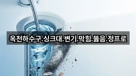 옥천하수구.싱크대.변기.막힘.뚫음.정프로