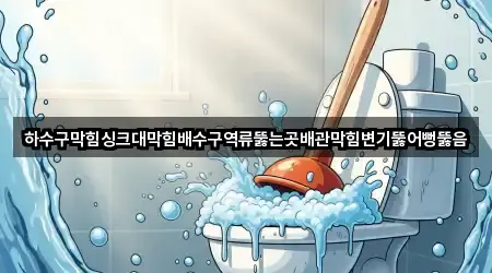 하수구막힘싱크대막힘배수구역류뚫는곳배관막힘변기뚫어뻥뚫음